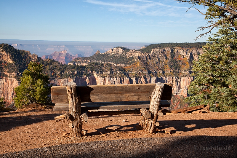Bank mit traumhafter Aussicht